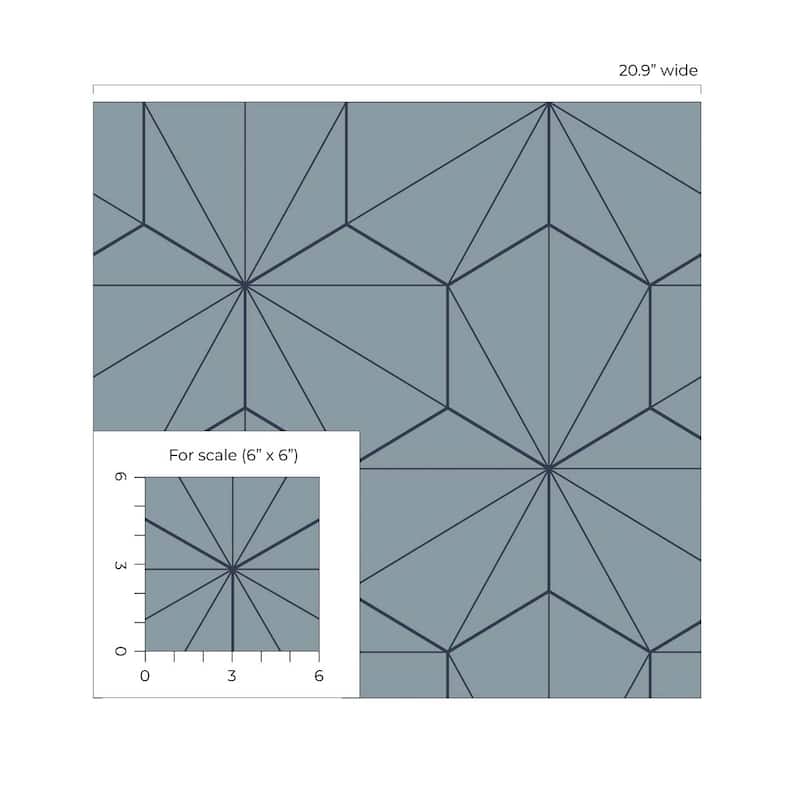 Seabrook Designs Hedron Geometric Non-Woven Unpasted Wallpaper