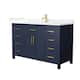 Option Dark Blue / White Quartz Top / Brushed Gold