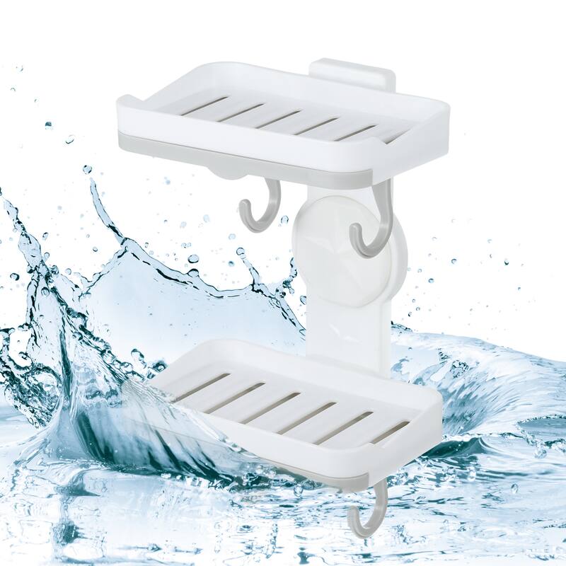 Wall Mounted Soap Dish Soap Box Soap Holder for Bathroom Kitchen