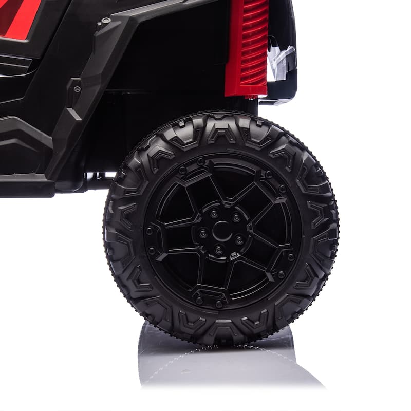 24V 400W Kids Ride On Electric UTV W/Parents Remote Control,Four-Wheel Suspension,LED Lights,Portable Handle