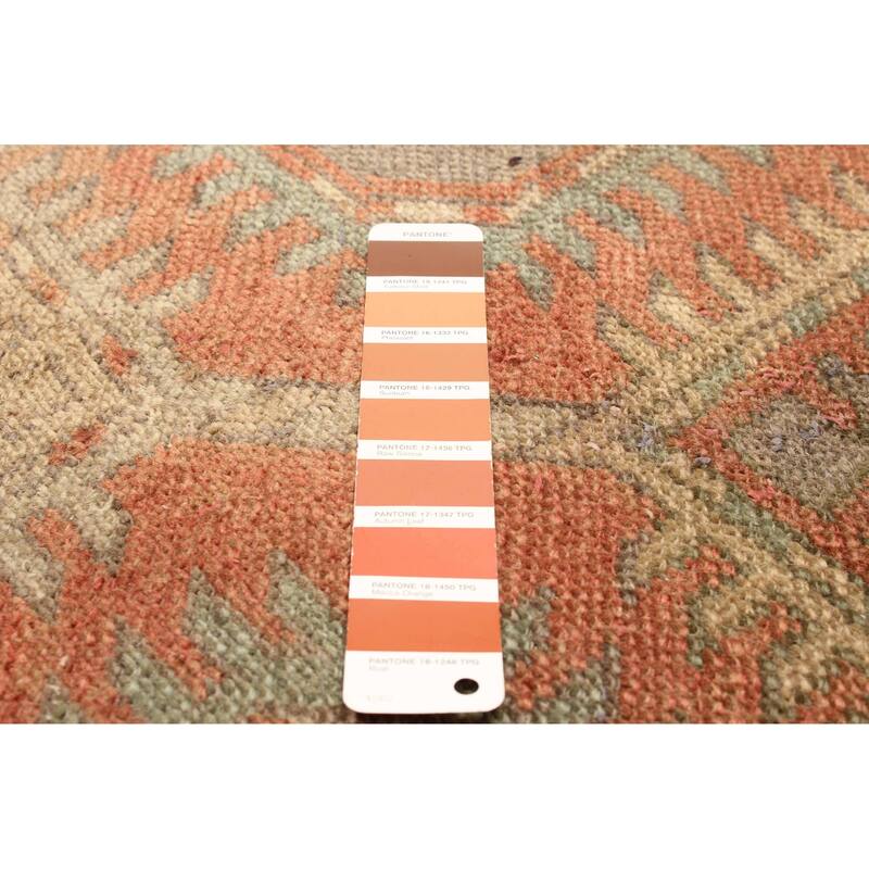 ECARPETGALLERY Hand-knotted Konya Anatolian Copper Wool Rug - 3'2 x 10'4