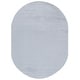 preview thumbnail 31 of 92, SAFAVIEH Faux Rabbit Fur Machine Washable Slip Resistant Nanami Rug 5' x 7' Oval - Silver - Oval
