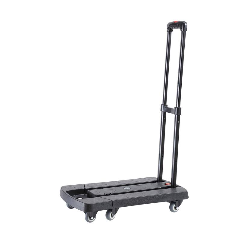 330 lb Capacity 6-wheel Retractable Hand Truck with TPR Wheels
