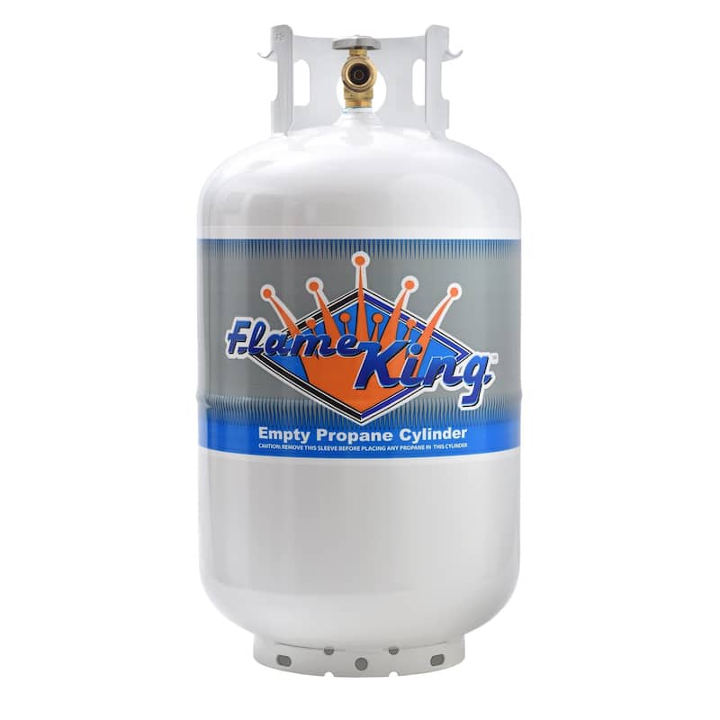 Flame King 30LB Steel Propane Tank Cylinder with Type 1 OPD Valve