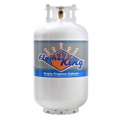 Flame King 30LB Steel Propane Tank Cylinder with Type 1 OPD Valve