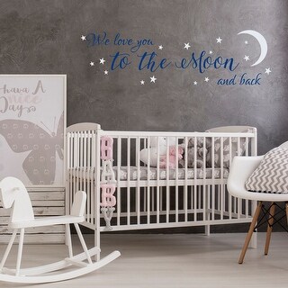 We Love You To The Moon And Back Wall Decal - Bed Bath & Beyond - 34533925