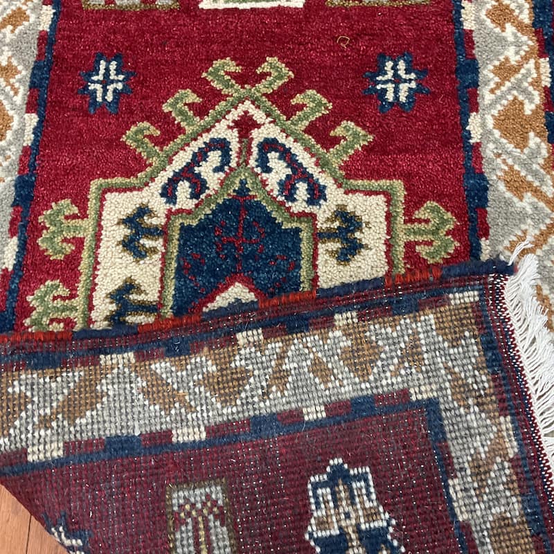 HERAT ORIENTAL Handmade Kazak Wool Rug - 2'3" x 4'2"