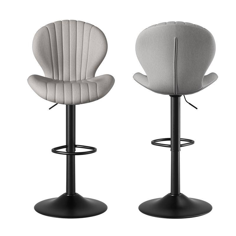 Bar Stools Set of 2 Modern Swivel Bar Chairs, Barstools Counter Height with High Backrest, Easy 3-5 Minute Assembly