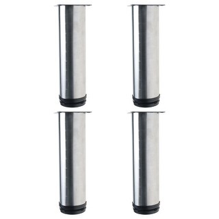 7 Stainless Steel Furniture Legs Replacement Height Adjustable 4 Set Silver Tone On Sale Overstock 28767922