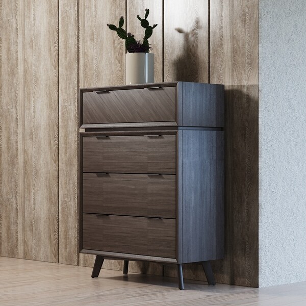 Modrest Roger Mid-century Acacia Chest. Opens flyout.