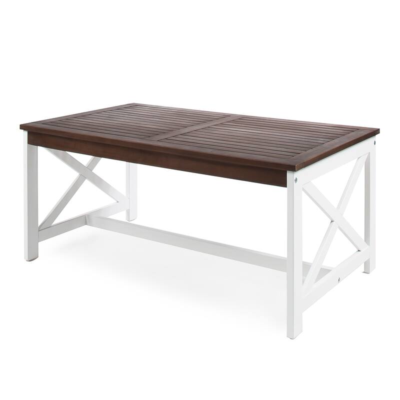 Ivan Outdoor Rectangle Wood Coffee Table by Christopher Knight Home - Brown