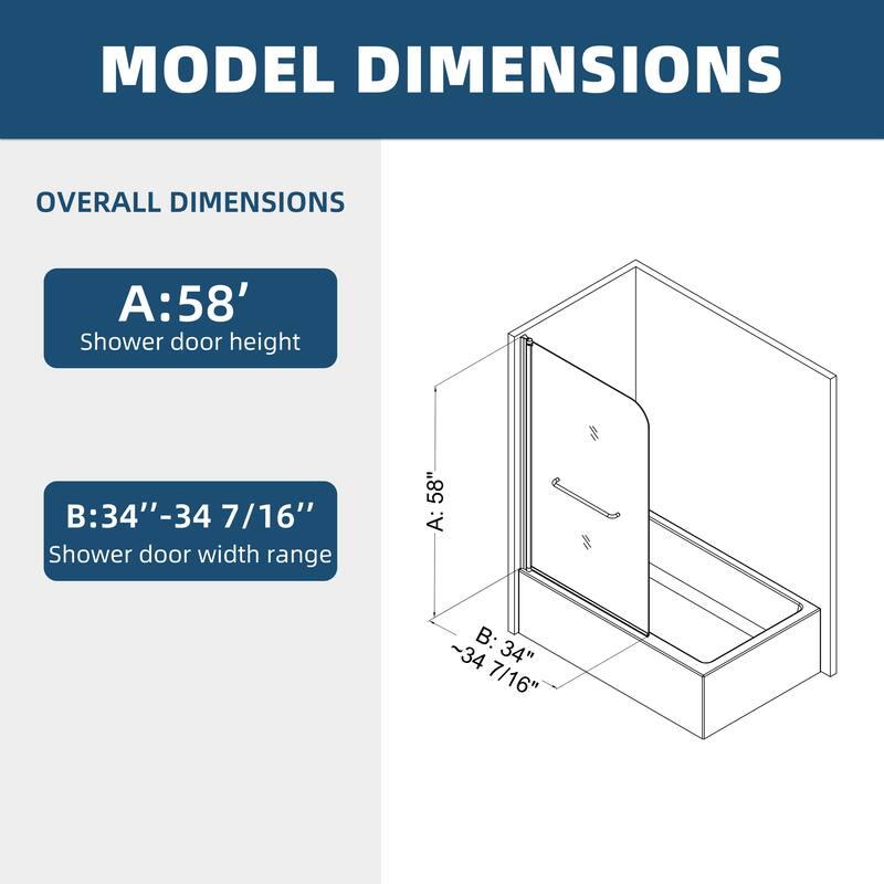 Bath tub Pivot shower screen