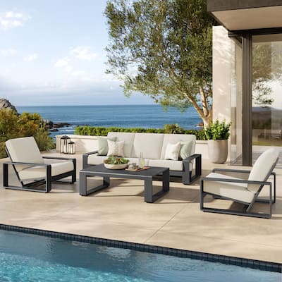 Lirienne 4-Piece Outdoor Patio Aluminum Furniture Set