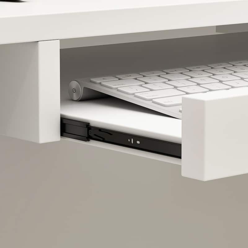 L-Shape Wood Reception Desk Office Computer Desk