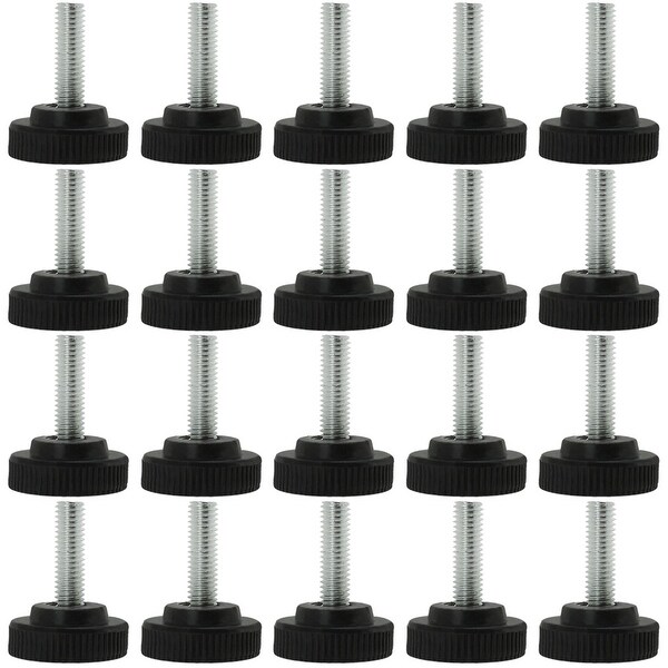 M8 Adjustable Furniture Glide Leveling Feet Table Chair Legs Pad Mat Black