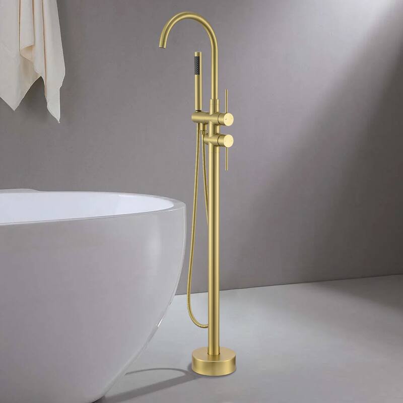 Single-Handle Freestanding Tub Faucet Mount Tub Faucet Bathtub Filler