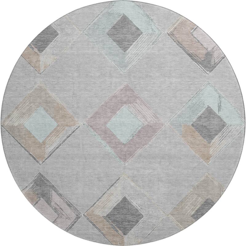 Premium Washable Super Soft Modern Diamond Mayfield Rug