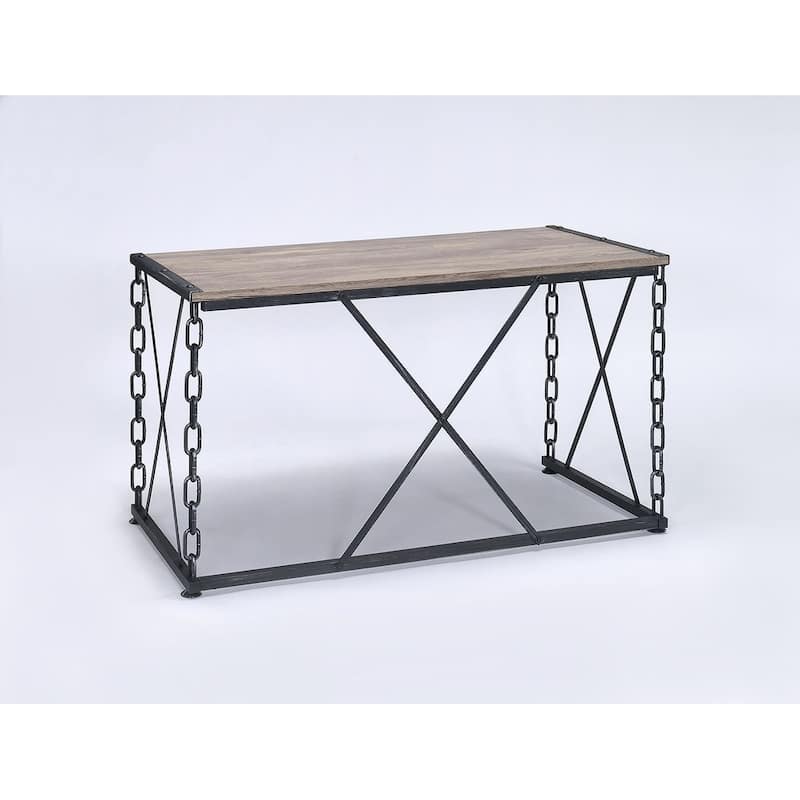 Console Table - Black,Oak