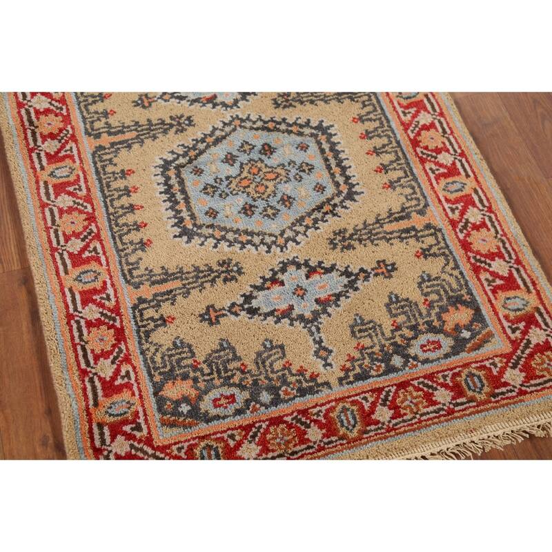 Viss Oriental Runner Rug Handmade Wool Carpet - 2'6"x 8'1"