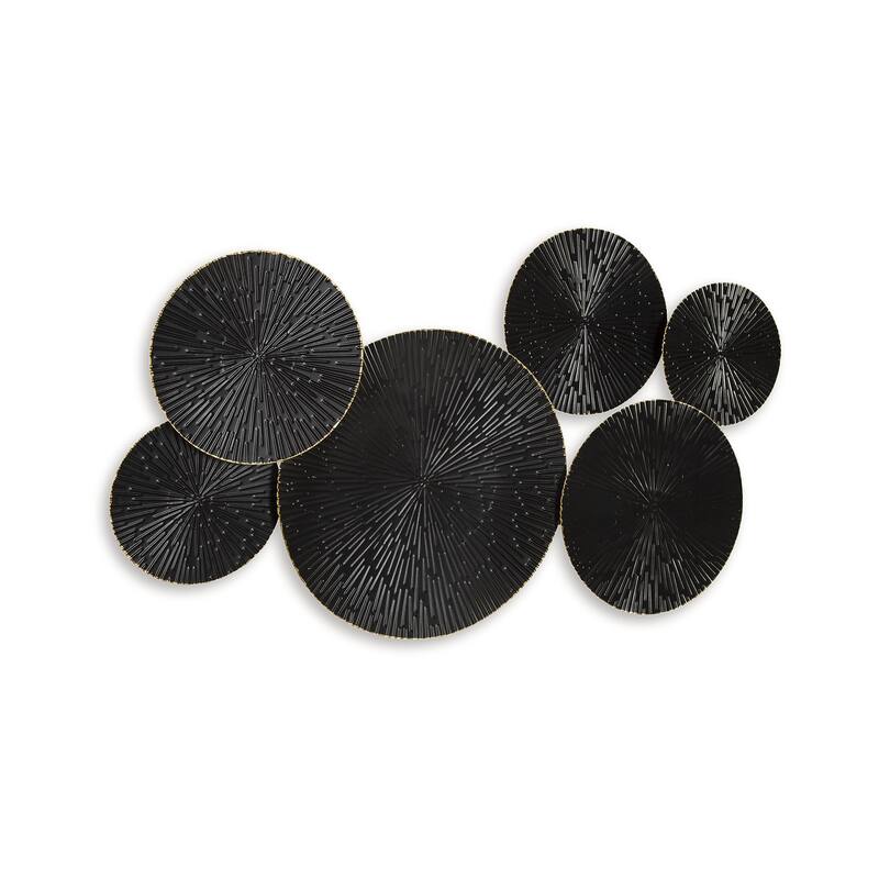 Signature Design by Ashley Rhetlen Black/Gold Wall Decor - 36"W x 2"D x 21"H