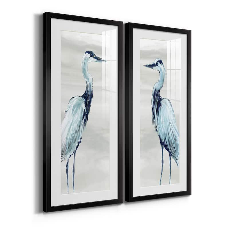By the Sea Crane I-Premium Gallery Framed Print - Ready to Hang