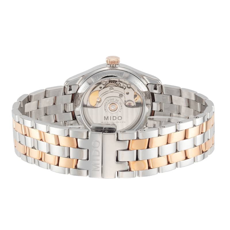 Mido Women's Belluna II 33mm Silver Dial Stainless Steel Automatic Watch - Two-Tone - One Size