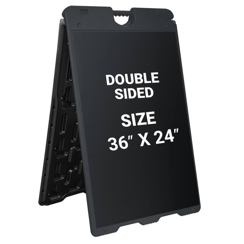 Jumbl 24 x 36 Display Surface Duel Display Signage Stand (Black) - Black - overstock.com/bedbathandbeyond.com