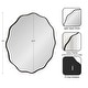 preview thumbnail 50 of 55, Kate and Laurel Viona Round Scalloped Mirror