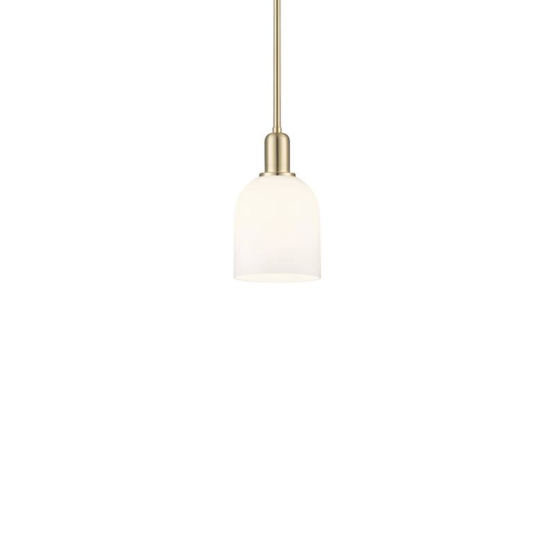 Innovations Lighting 716-1S-11-6 Bella Pendant Bella 6" Wide Mini - Champagne Bronze / White