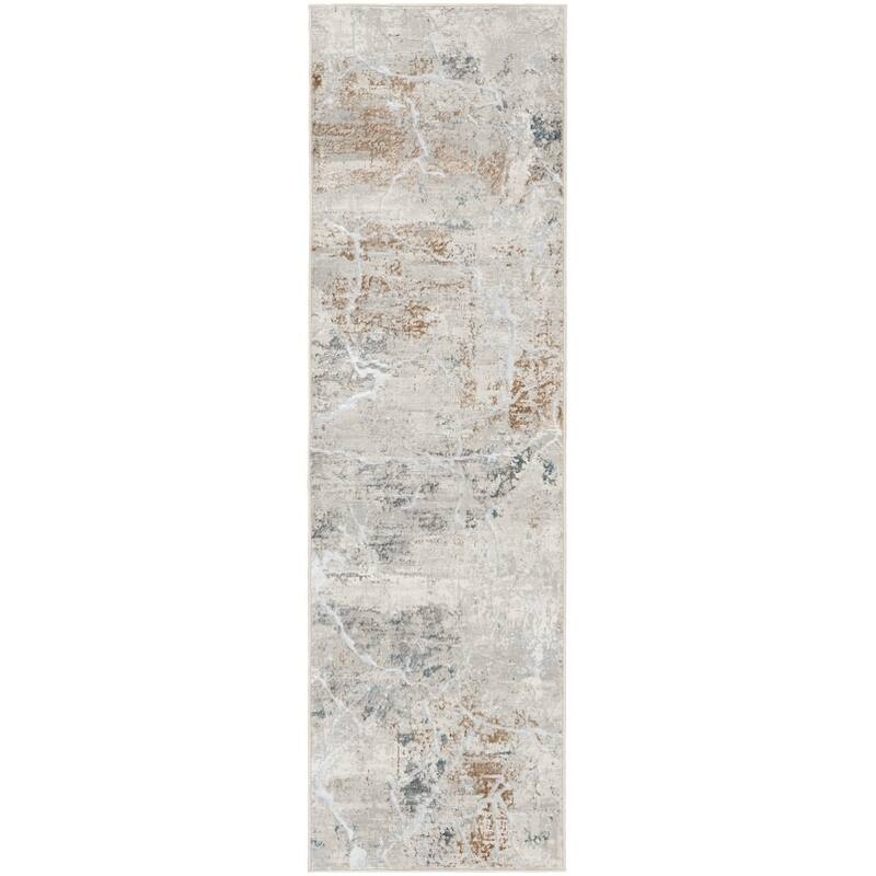 Nourison Glam Indoor Abstract Area Rug - 2' 3" x 7' 6" - Grey/Multicolor - Runner