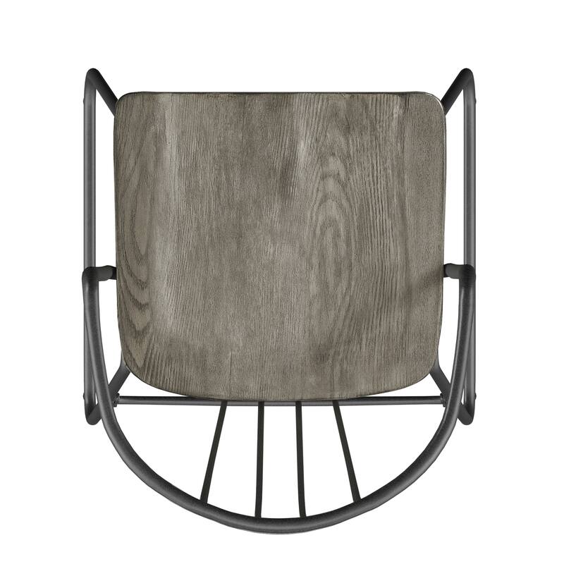 Mabel Iron and Wood Dining Chair (Set of 2) by iNSPIRE Q Modern