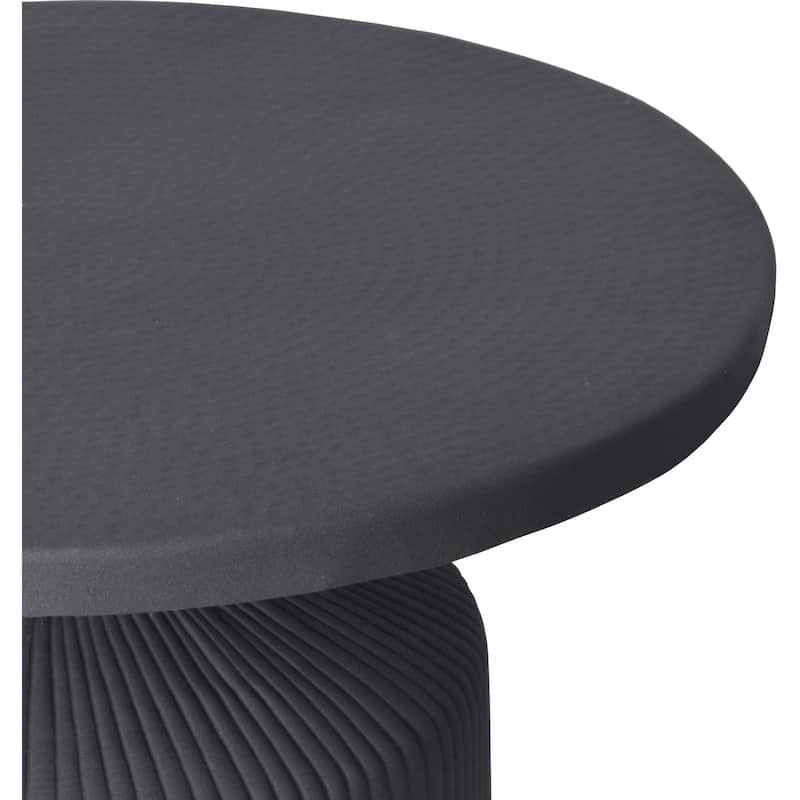 Aurelle Home Yeatra Modern Aluminum Hour-Glass Coffee Table