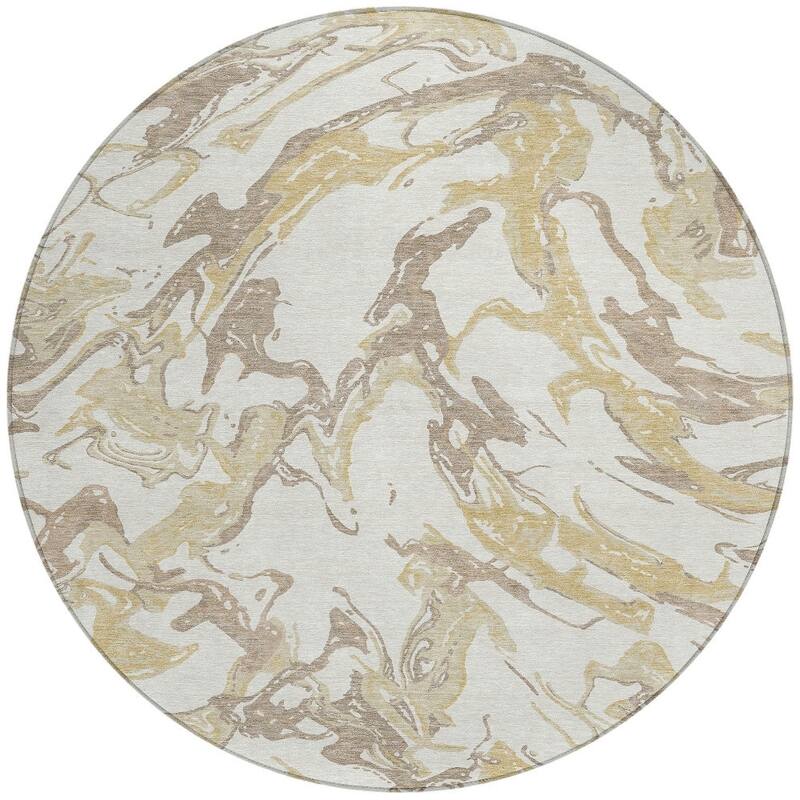 HomeRoots Abstract Transitional Rectangle Outdoor Rug