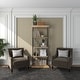 preview thumbnail 66 of 74, Brown Wood 3 Shelves Shelving Unit - 48 x 17 x 34