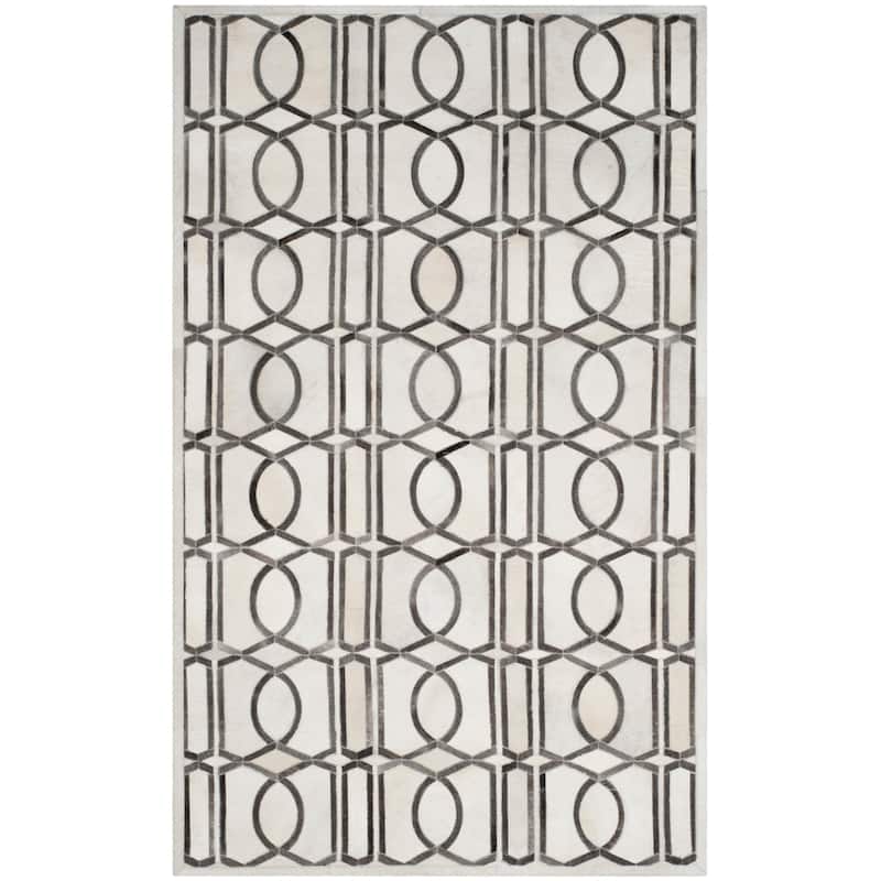 SAFAVIEH Handmade Studio Leather Mandie Modern Leather Rug