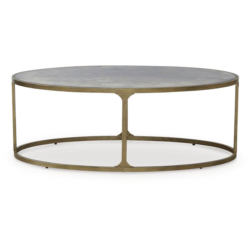 Signature Design by Ashley Korajane Gold/Gray Coffee Table - 48"W x 28"D x 18"H
