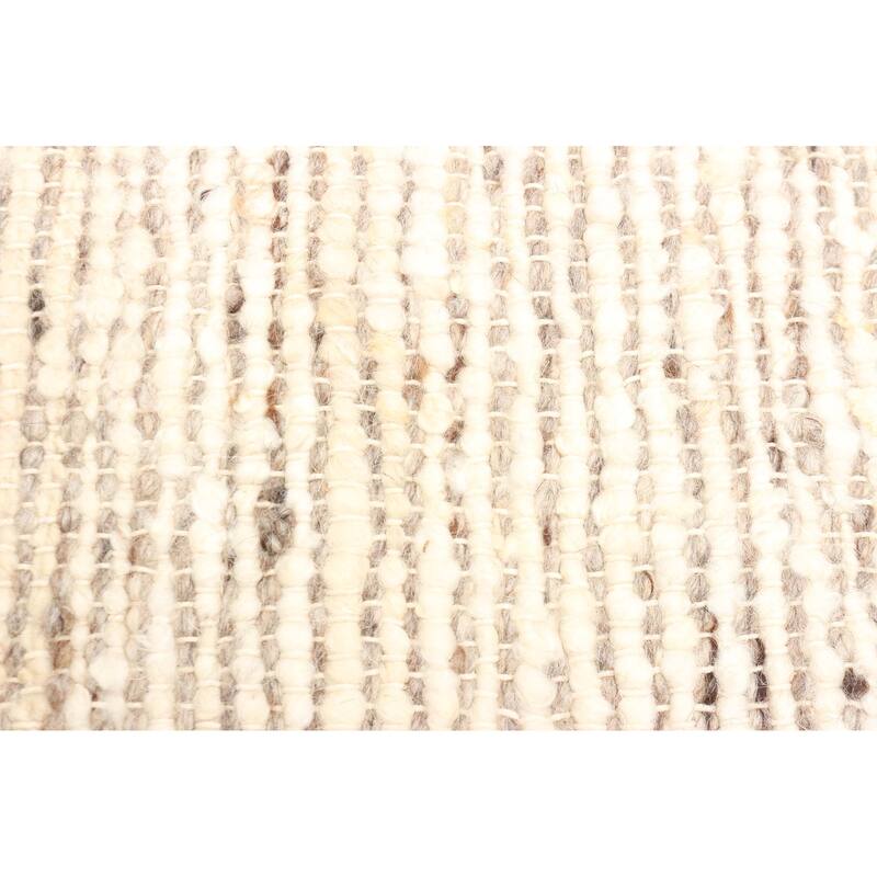 ECARPETGALLERY Braid weave Sienna Tan Wool Rug - 5'3 x 7'11