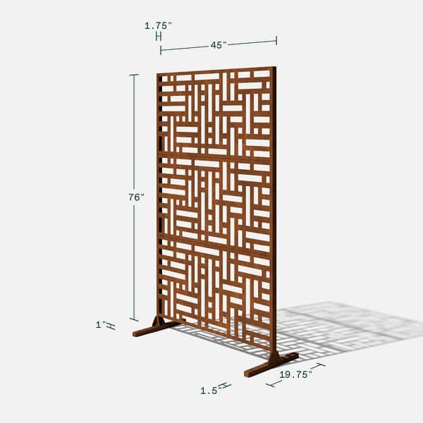 dimension image slide 1 of 8, Veradek Corten Steel Screen Set