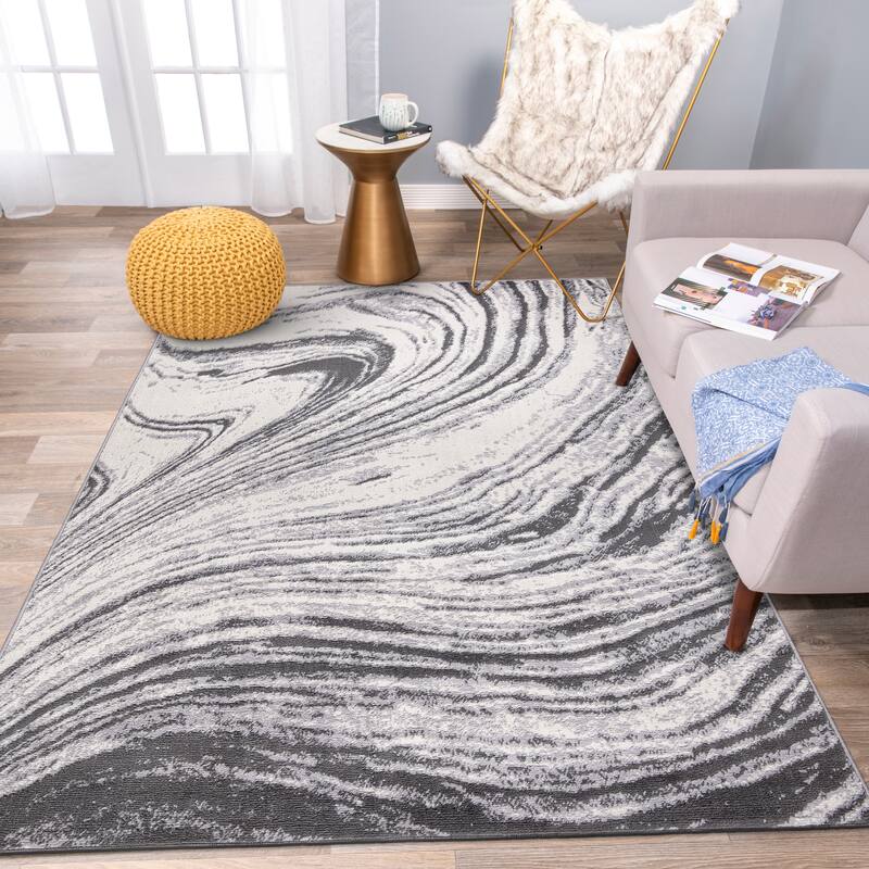 World Rug Gallery Abstract Swirl Area Rug