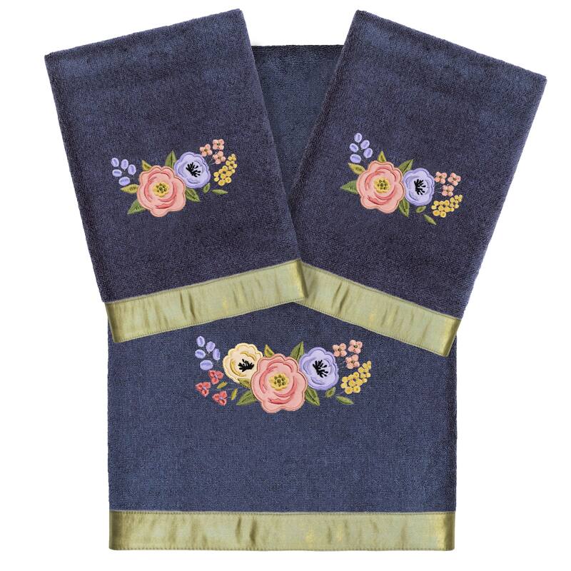 Authentic Hotel and Spa Turkish Cotton Verano 3PC Towel Set - Marine