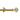 Achim Buono II Antique Gold Metal/Plastic Decorative Bach Rod and Finial