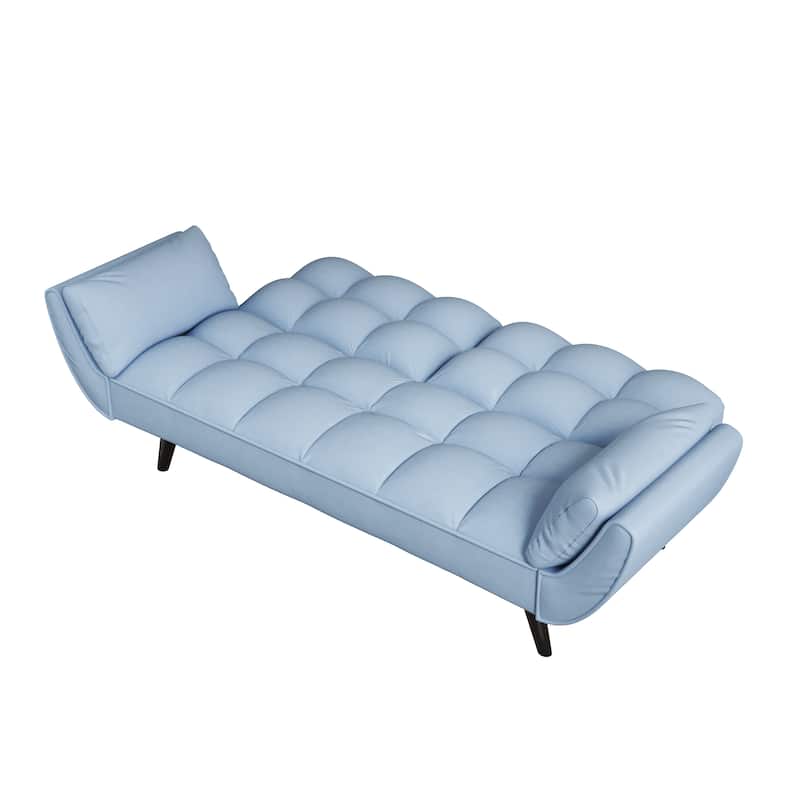 57" Velvet Sofa with Adjustable Backrest - Bed Conversion for Living or Guest Rooms