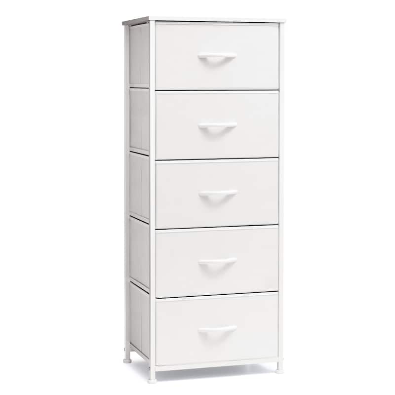 Crestlive Products Household 5-Drawer Vertical Dresser Storage Chest