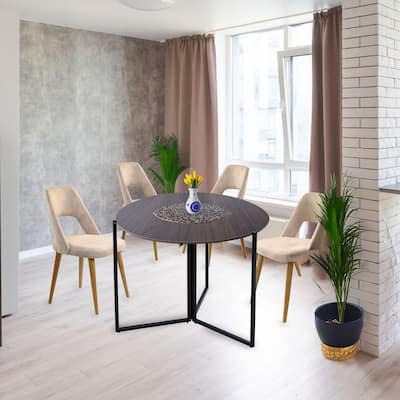 35" Multi-Use Trifold Table in Chocolate