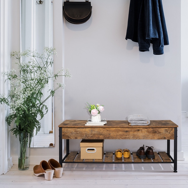 Lift top deals storage bench