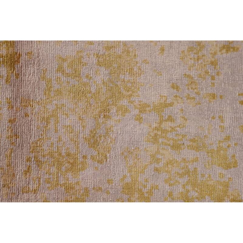 Multi-Color Abstract / Modern Area Rug Handmade Wool Carpet - 6'6"x 9'9"