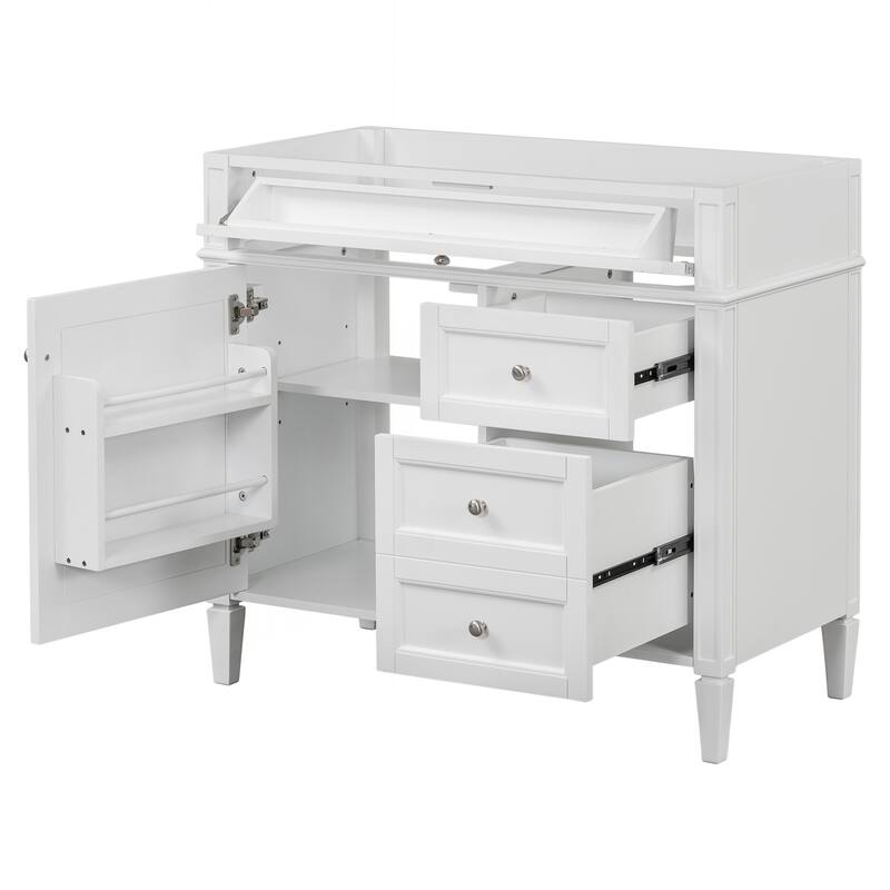 Modern Bathroom Vanity with Abundant Storage and Stylish Design - White