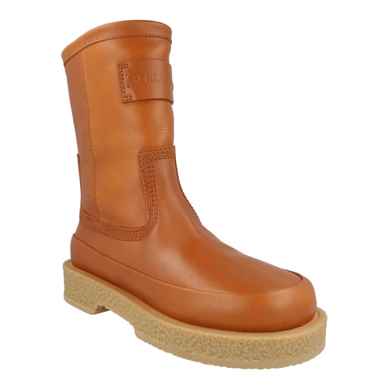 Ferragamo Ferdi Leather Boots