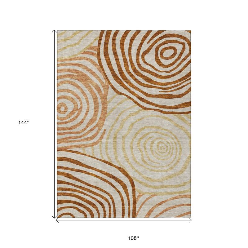 HomeRoots Abstract Transitional Rectangle Outdoor Rug
