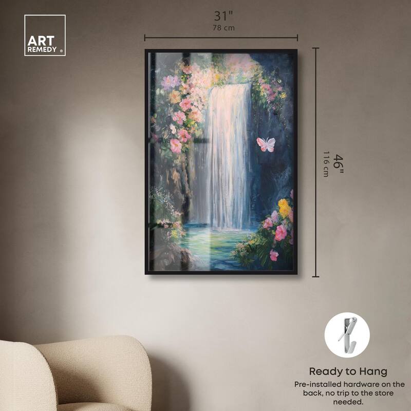 Hidden Falls I Shadowbox by Art Remedy